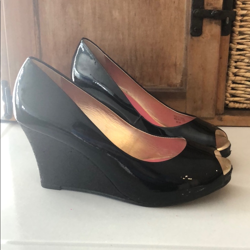 Lilly Pulitzer peep toe wedge